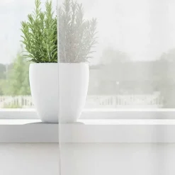 vidaXL Gordijnen van voile met roedezakken - Wit - 140x225 cm - Stof - 2 Stuks