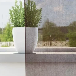 vidaXL Gordijnen van voile met roedezakken - Bruin - 140x260 cm - Stof - 2 Stuks