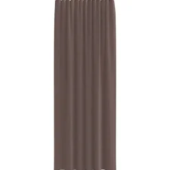 vidaXL Gordijnen van voile met roedezakken - Bruin - 140x260 cm - Stof - 2 Stuks