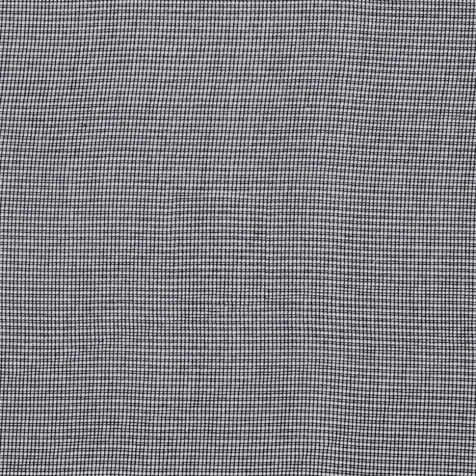 vidaXL Gordijnen van voile met ringen - Zwart - 140x300 cm - Stof - 2 Stuks