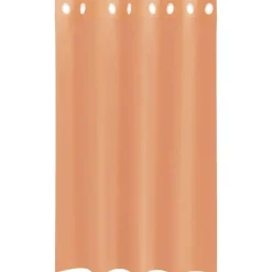 vidaXL Gordijnen van voile met ringen - Terracotta - 140x175 cm - Stof - 2 Stuks