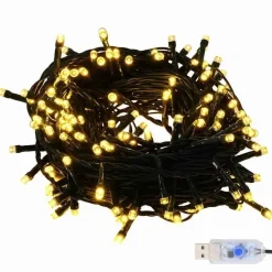 vidaXL Kerstballen set met 150 LED - 61x - Ø3/4/6 cm - Wit - Kunststof - Mix