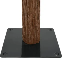 vidaXL Kerstboom met echt hout en dennenappels smal 210 cm PVC groen