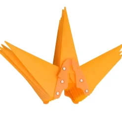 vidaXL Kerstlampen met LED's 3 st inklapbaar 100 cm geel