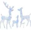 vidaXL Kerstversiering rendierfamilie 300 LED's blauw acryl