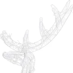 vidaXL Kerstversiering rendierfamilie 300 LED's blauw acryl