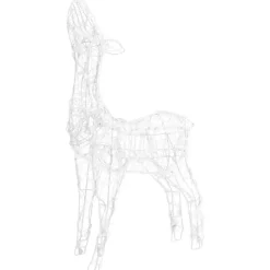 vidaXL Kerstversiering rendierfamilie 300 LED's blauw acryl