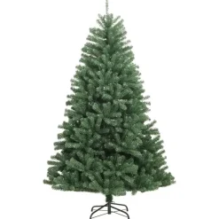 vidaXL Kunstkerstboom met scharnieren met standaard 120 cm groen