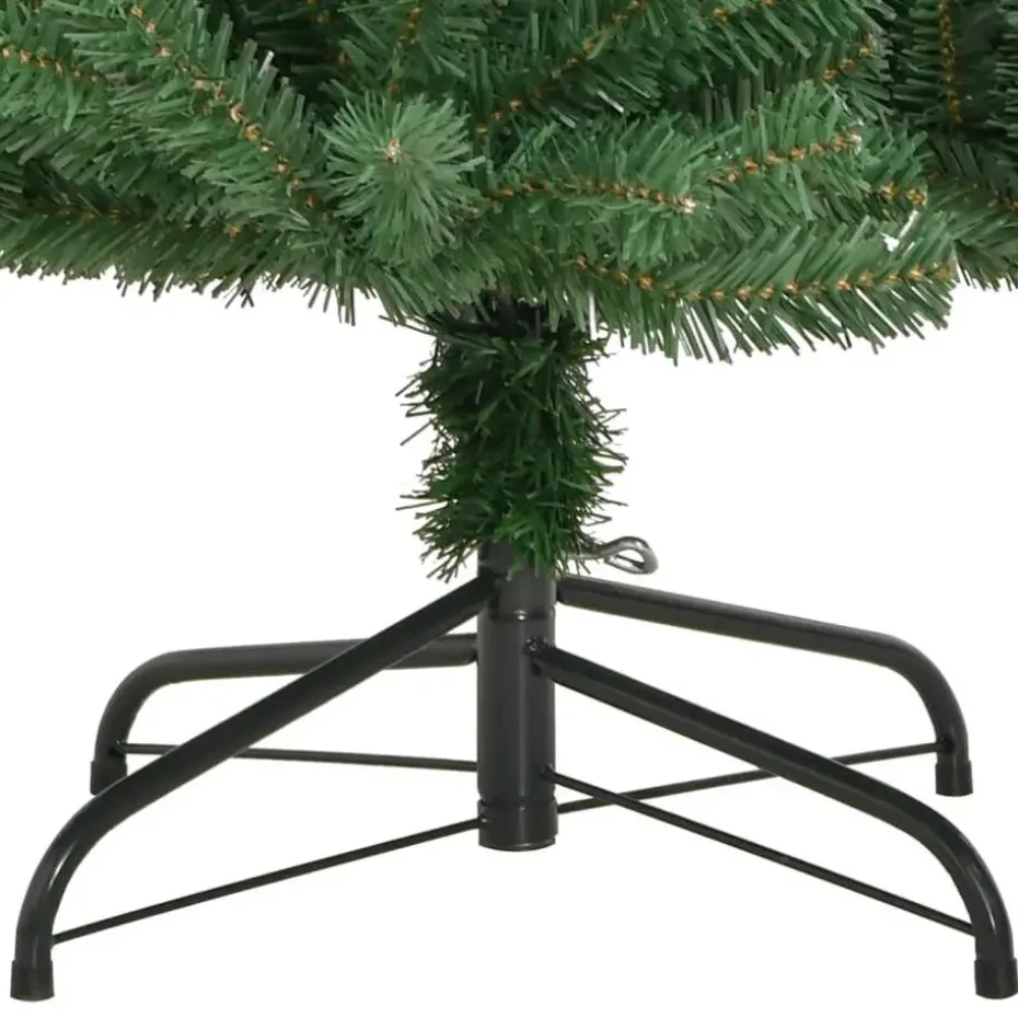 vidaXL Kunstkerstboom met scharnieren met standaard 120 cm groen