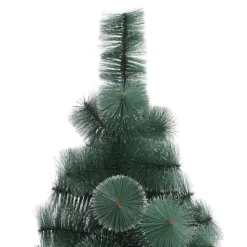 vidaXL Kunstkerstboom met standaard 210 cm PET groen