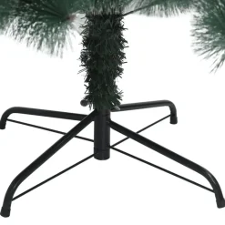 vidaXL Kunstkerstboom met standaard 210 cm PET groen