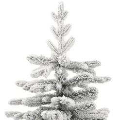 vidaXL Kunstkerstboom met scharnieren en sneeuw 180 cm