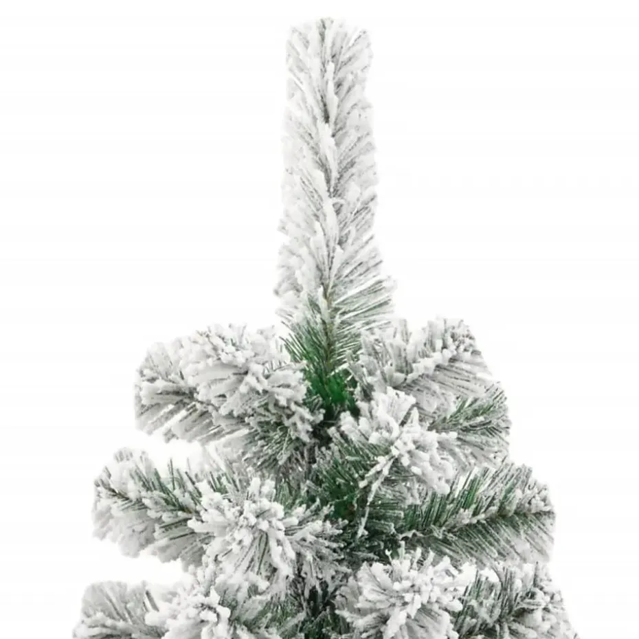 vidaXL Kunstkerstboom met scharnieren en sneeuw 240 cm