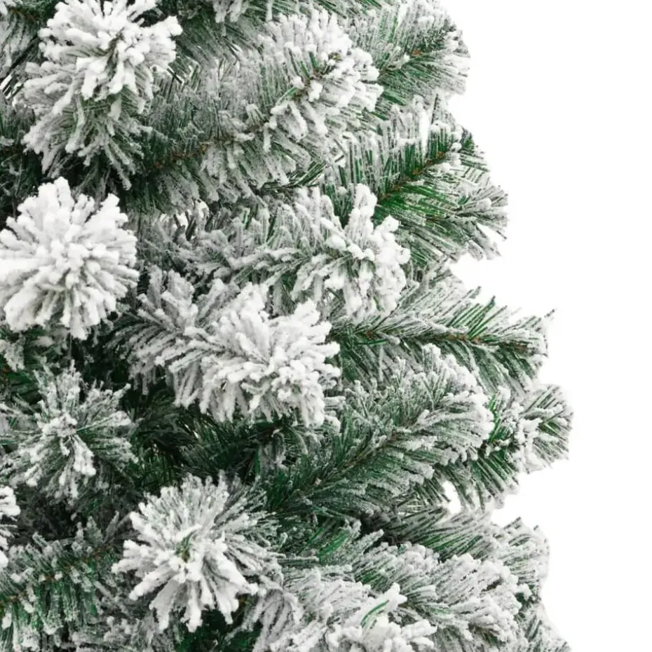 vidaXL Kunstkerstboom met scharnieren en sneeuw 240 cm