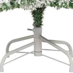 vidaXL Kunstkerstboom met scharnieren en sneeuw 240 cm