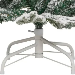 vidaXL Kunstkerstboom met scharnieren en sneeuw 150 cm
