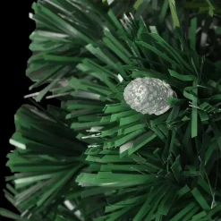 vidaXL Kunstkerstboom met standaard/LED 120 cm glasvezel