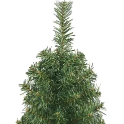 vidaXL Kunstkerstboom met standaard smal 120 cm PVC groen