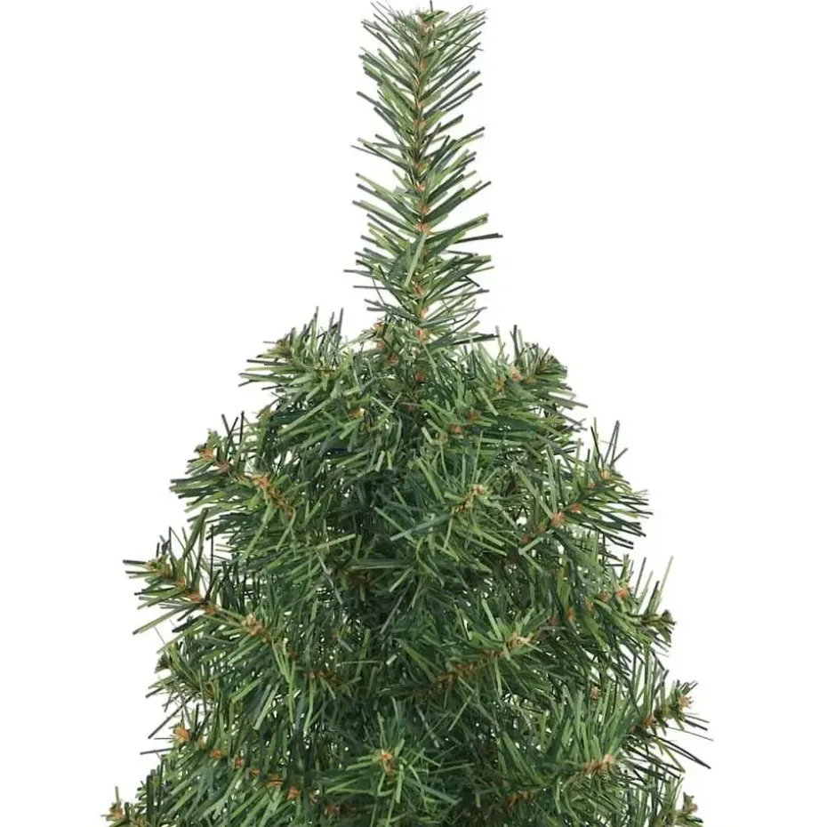 vidaXL Kunstkerstboom met standaard smal 120 cm PVC groen