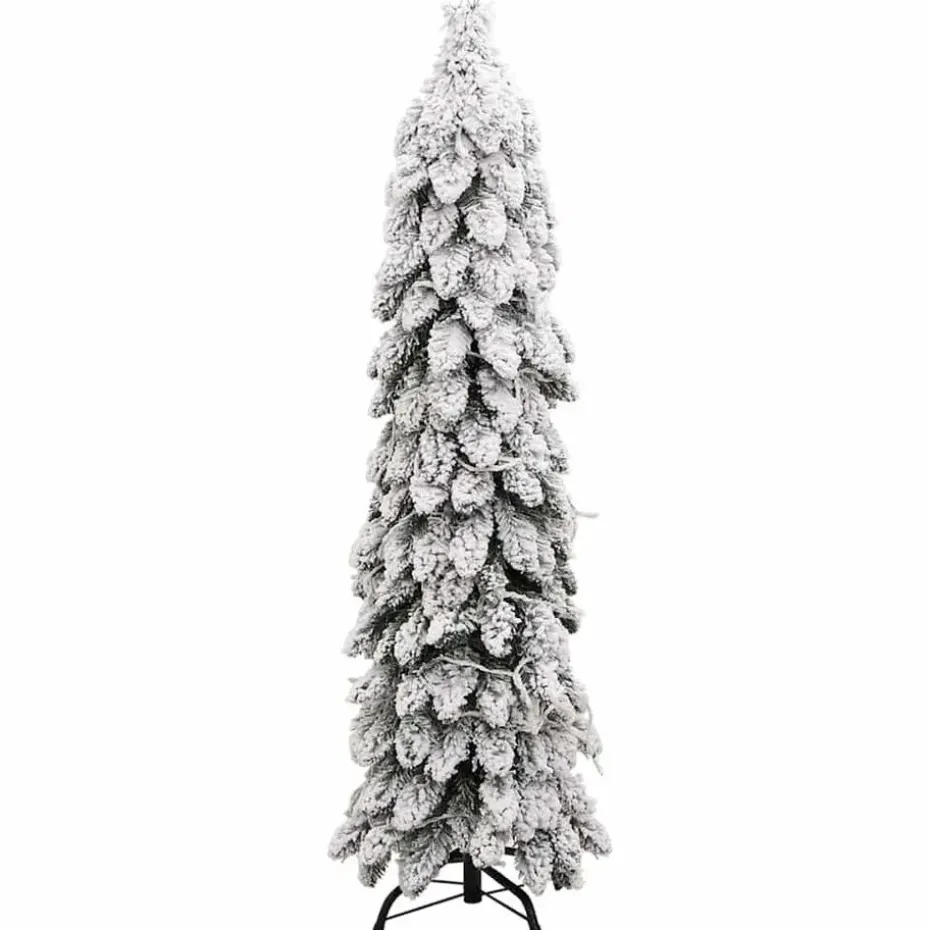 vidaXL Kunstkerstboom met verlichting en sneeuw 80 LED's 150 cm