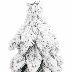 vidaXL Kunstkerstboom met verlichting en sneeuw 80 LED's 150 cm