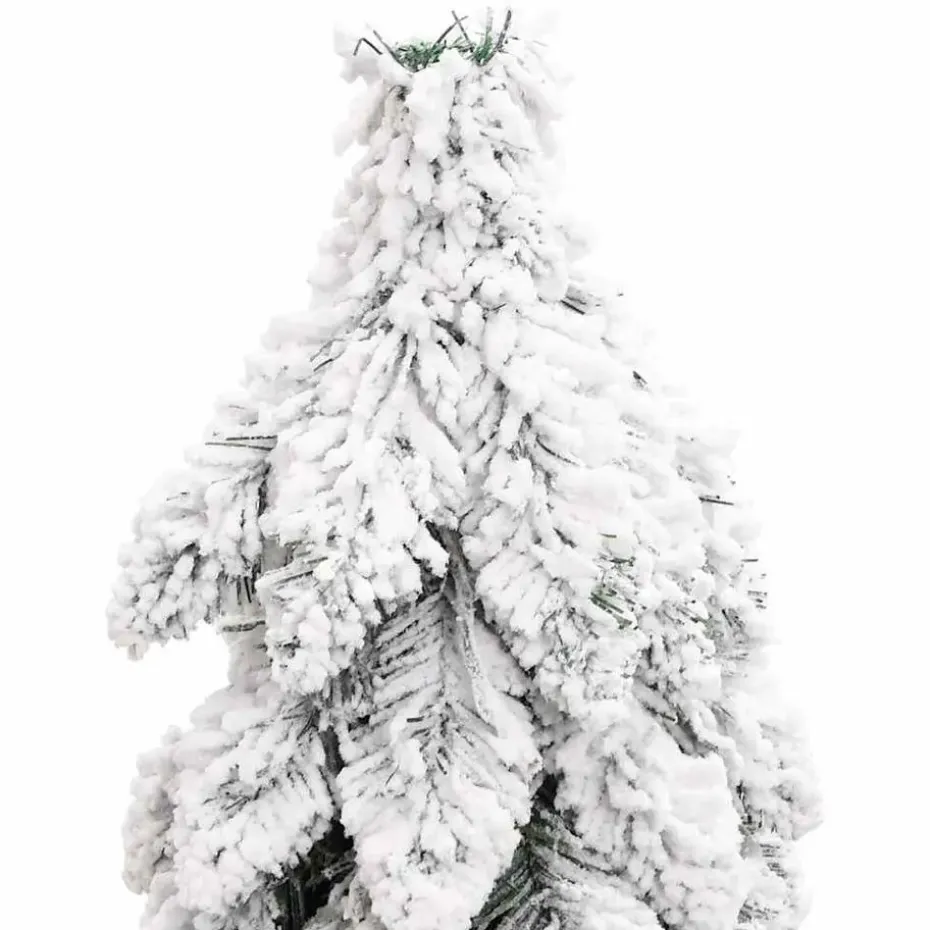 vidaXL Kunstkerstboom met verlichting en sneeuw 80 LED's 150 cm