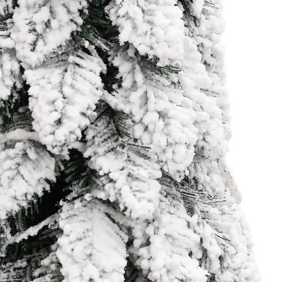 vidaXL Kunstkerstboom met verlichting en sneeuw 80 LED's 150 cm