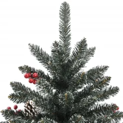 vidaXL Kunstkerstboom met standaard 180 cm PVC groen