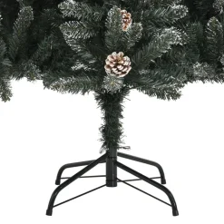vidaXL Kunstkerstboom met standaard 180 cm PVC groen