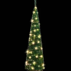 vidaXL Kunstkerstboom pop-up 50 LED's 120 cm groen
