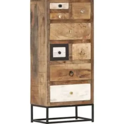 vidaXL Ladekast 45x30x105 cm massief gerecycled hout