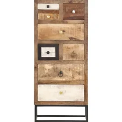 vidaXL Ladekast 45x30x105 cm massief gerecycled hout