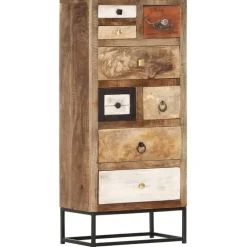 vidaXL Ladekast 45x30x105 cm massief gerecycled hout