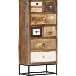 vidaXL Ladekast 45x30x105 cm massief gerecycled hout