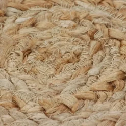 vidaXL Rond Tapijt – Beige Jute – Ø150 cm – Handgeweven Look