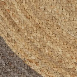 vidaXL Rond Tapijt – Grijs Jute – Ø150 cm – Duurzaam & Natuurlijk