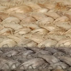 vidaXL Rond Tapijt – Grijs Jute – Ø150 cm – Duurzaam & Natuurlijk
