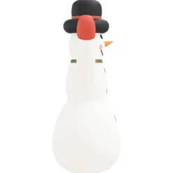 vidaXL Sneeuwpop opblaasbaar met LED's 370 cm