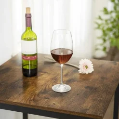 Vierkante ontbijtbartafel met zwaar stalen frame, 60x60x90cm