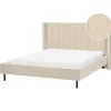 VILETTE - Tweepersoonsbed - Beige - 160 x 200 cm - Bouclé