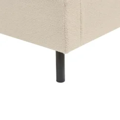 VILETTE - Tweepersoonsbed - Beige - 160 x 200 cm - Bouclé