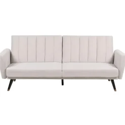 VIMMERBY - Slaapbank - Beige - Polyester