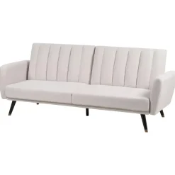 VIMMERBY - Slaapbank - Beige - Polyester