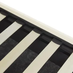 VINCENNES - Bed - Gebroken wit - 140 x 200 cm - Fluweel