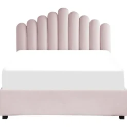VINCENNES - Bed met opbergruimte - Roze - 140 x 200 cm - Fluweel