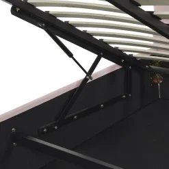 VINCENNES - Bed met opbergruimte - Roze - 140 x 200 cm - Fluweel