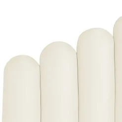 VINCENNES - Bed met opbergruimte - Wit - 140 x 200 cm - Fluweel