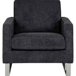 VIND - Fauteuil - Zwart - Corduroy