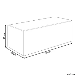 VINITA - Poef - Donkergroen - Corduroy