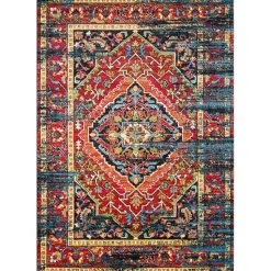 Vintage Marrakech Vloerkleed Zwart / Multi Laagpolig - 160x230 CM